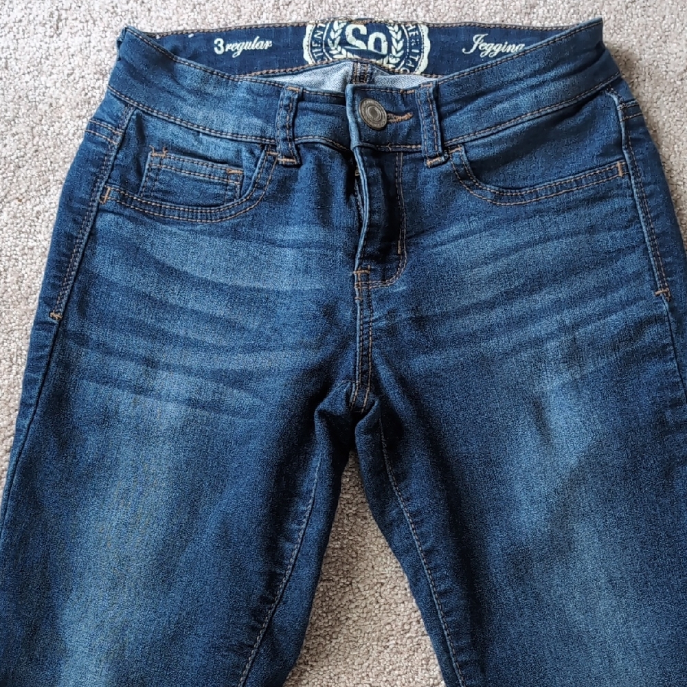 SO Women's Dark Blue Jeggings